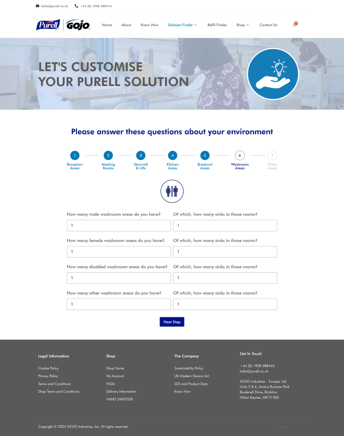 Solution Finder - PURELL UK